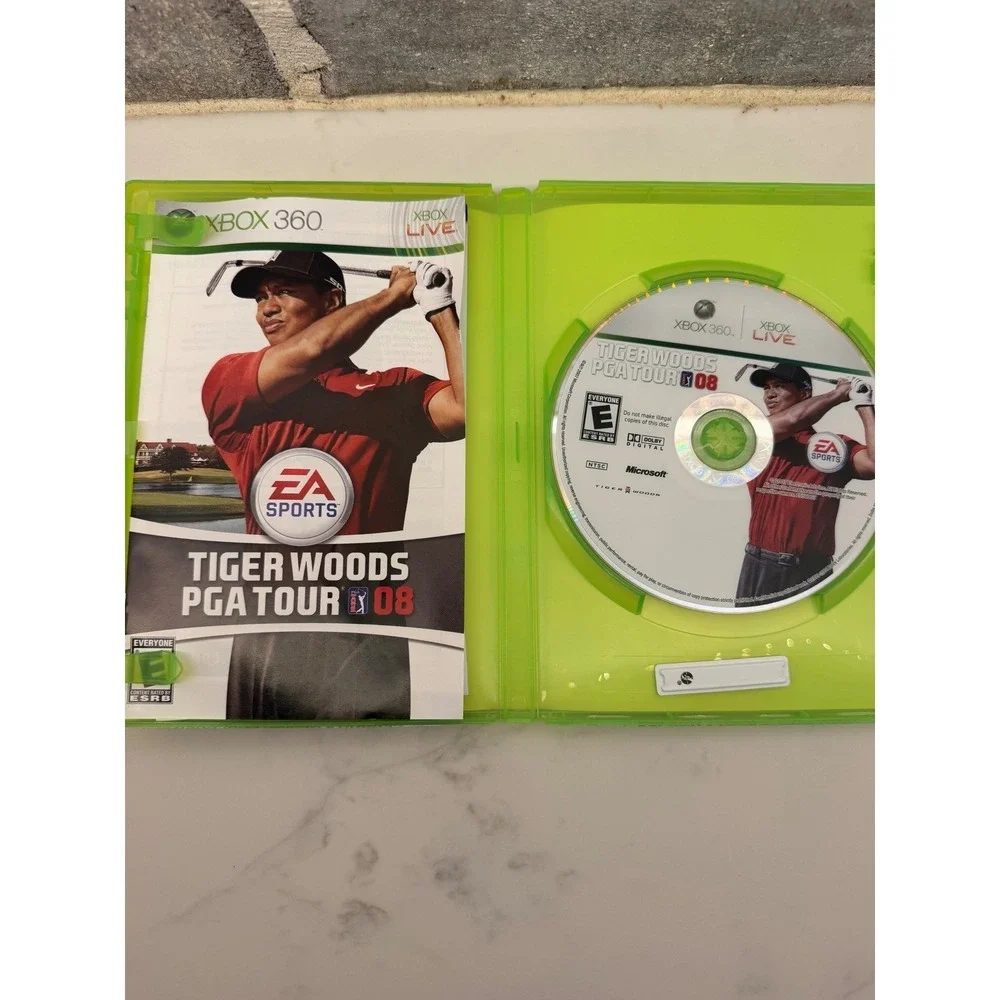 Tiger Woods PGA Tour 08 Xbox 360 EA Sports Golf‎ Game Complete with Manual